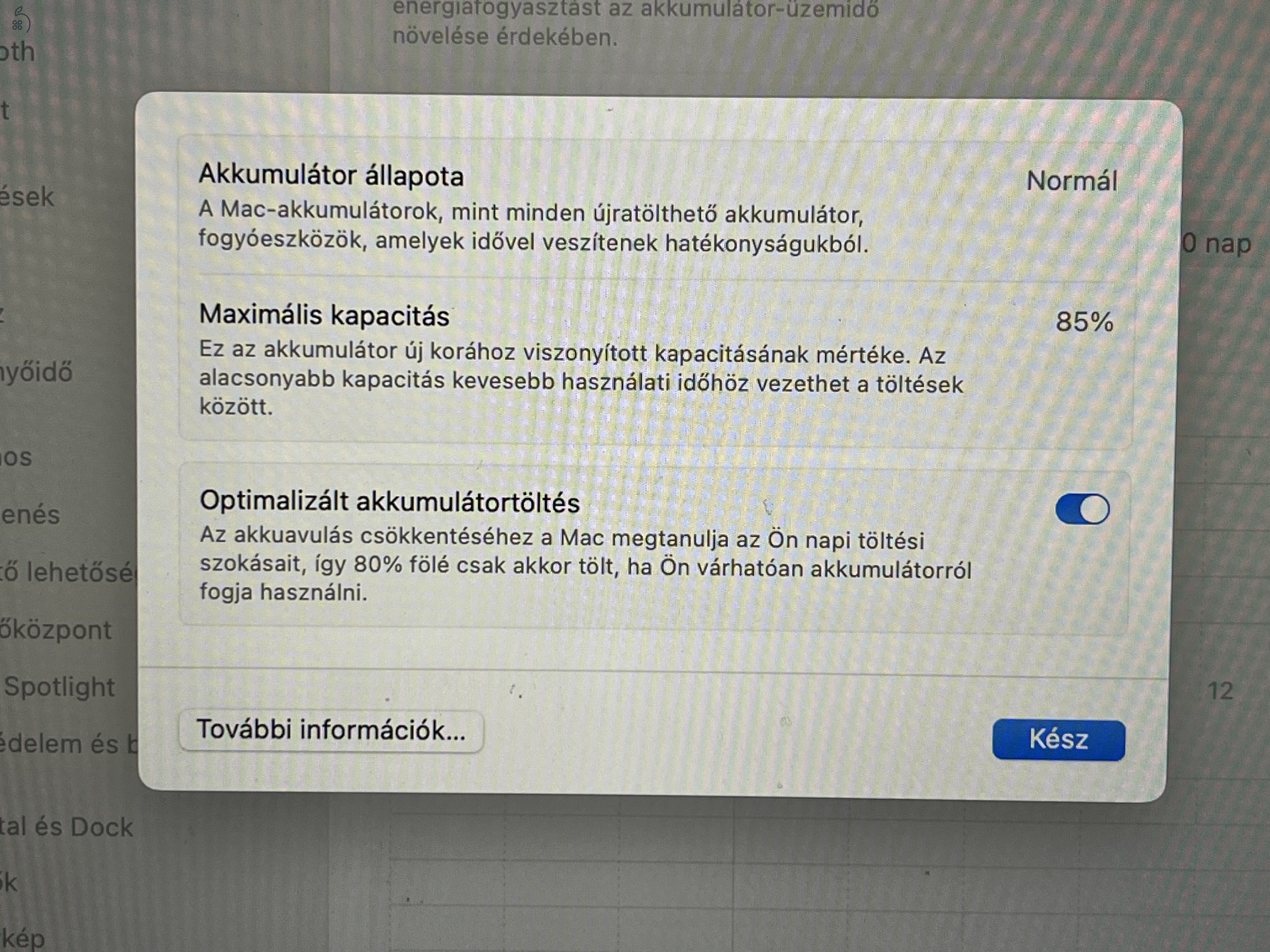 Eladó MacBook Air A2337 M1/256GB/8GB 2023.februári