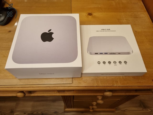 Mac mini M1 8G/256G + dokkoló 500G WD Blue SSD-vel