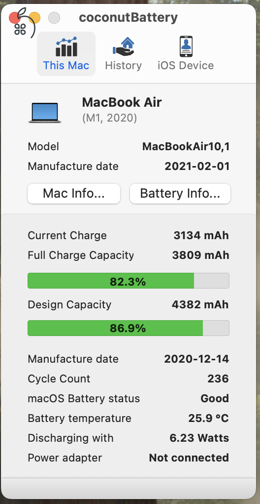 Apple Macbook Air M1 8GB/256GB Asztroszürke