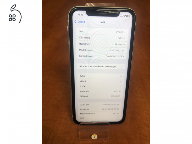 Apple iPhone 11 - 128 GB - fehér