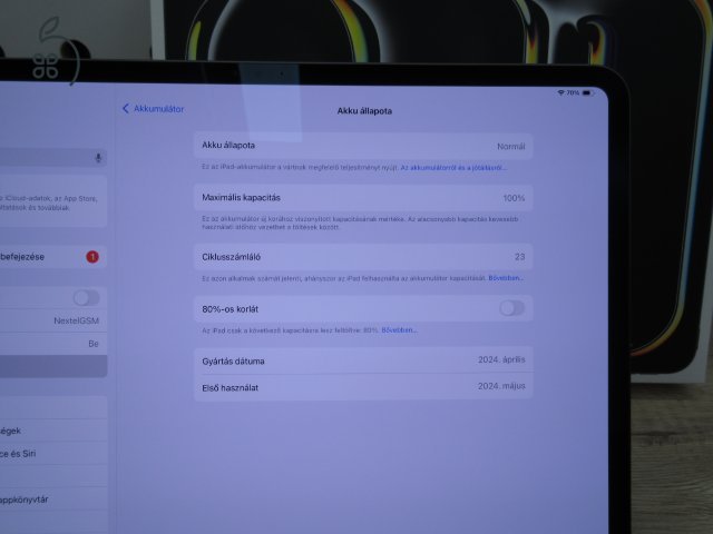 Apple iPad Pro 13 M4 - Újszerű, kipróbált