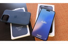 Apple iPhone 15 Pro Max 256Gb kék titán Független 2 év Garancia