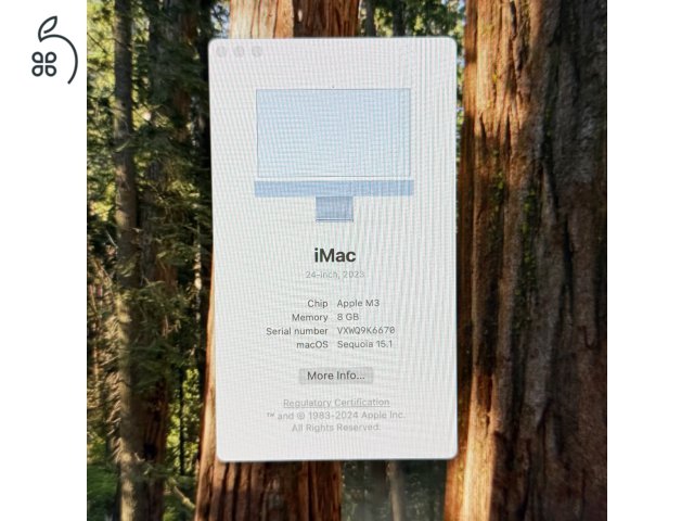 iMac M3 8cpu/10gpu 256gb GARIS apple