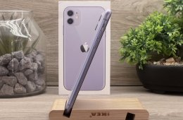 iPhone 11 Purple 128GB 2 ÉV Garanciával Számlával Aksi 100%