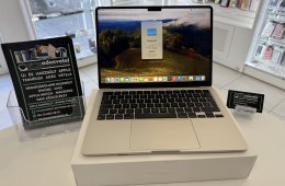 MacBook Air M2 Megkímélt 8GB/256ssd/1-3 hónap gar./Akku 85%/Magyar Bill./p4011/