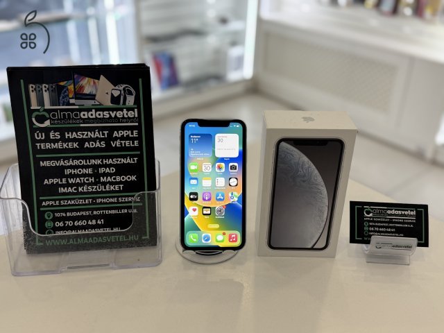 iPhone XR 64GB Független Nagyon Szép/1-3 hónap gar./Akku 89%/p4016