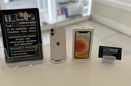 iPhone 12 Mini Fehér Független Újszerű/1-3 hónap gar./Akku 100%/p4019