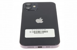 !! 1 ÉV GARANCIA !! iPhone 12 Black 64 GB – BM20619 – 100% AKKU
