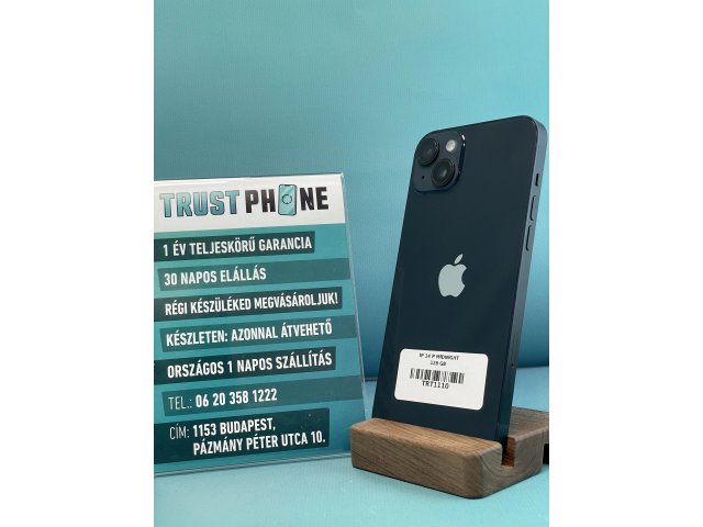 !! 1 ÉV GARANCIA !! iPhone 14 Plus Midnight 128 GB – TRT1110 – 95% AKKU