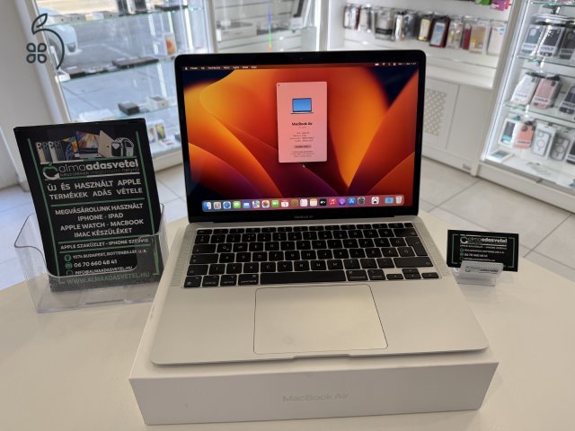 MacBook Air M1 Újszerű 8GB/256ssd/1-3 hónap gar./Akku 99%/p4021