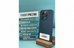 !! 1 ÉV GARANCIA !! iPhone 15 Pro Blue Titanium 128 GB – TRT1248 – 91% AKKU