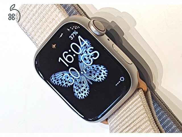 Apple watch 9 41mm cellular Csillagfény alumínium tok  Csillagfény sport szíj