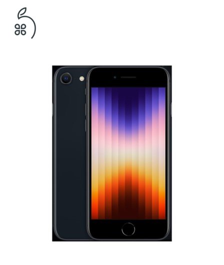 Eladó Új iPhone SE 3 2023 64 GB Midnight - nem aktivált, gyári, független, garancia: 2026 08-ig +Ajándék gyári tok!