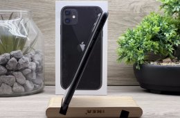 iPhone 11 Black 128GB 2 ÉV Garanciával Számlával Aksi 100%