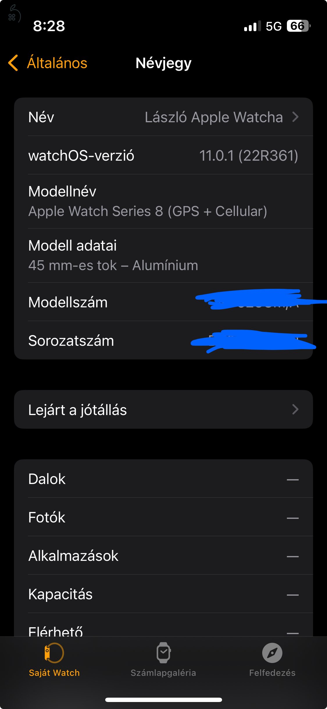 Apple watch series 8 45mm GPS+cellular