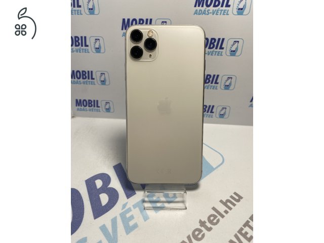  Apple iPhone 11 Pro Max 512 GB Silver - akku 100% - 12 hó garancia 