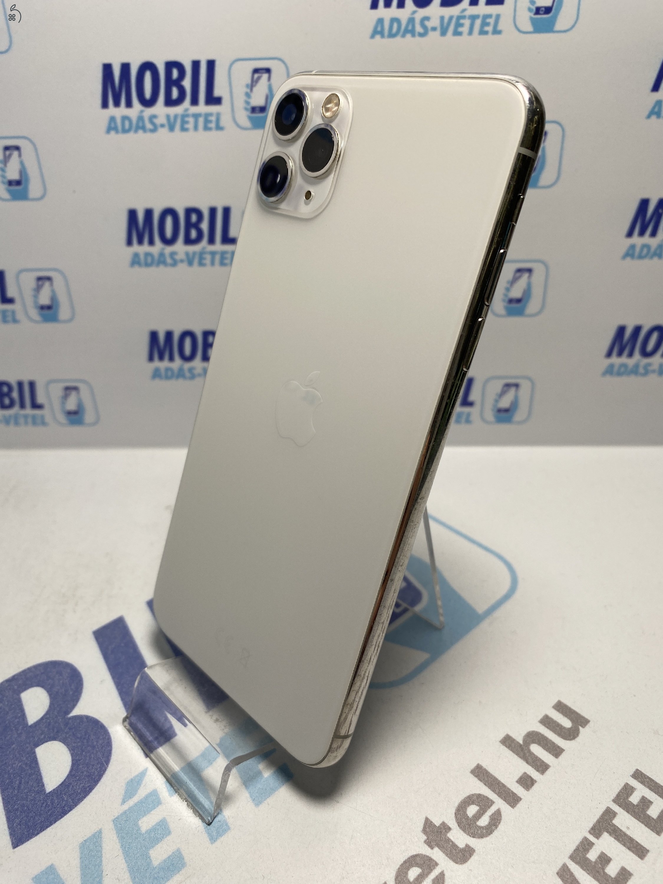  Apple iPhone 11 Pro Max 512 GB Silver - akku 100% - 12 hó garancia 