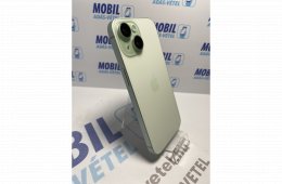 Apple iPhone 15 128 GB Green - akku 88% - 12 hó garancia