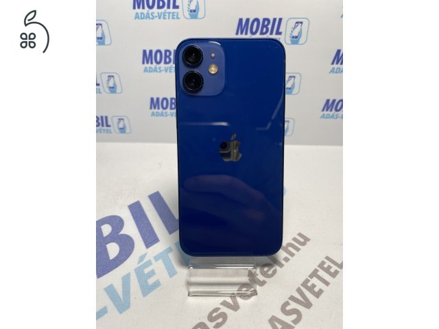  Apple iPhone 12 Mini 128 GB Blue - akku 100% - 12 hó garancia 