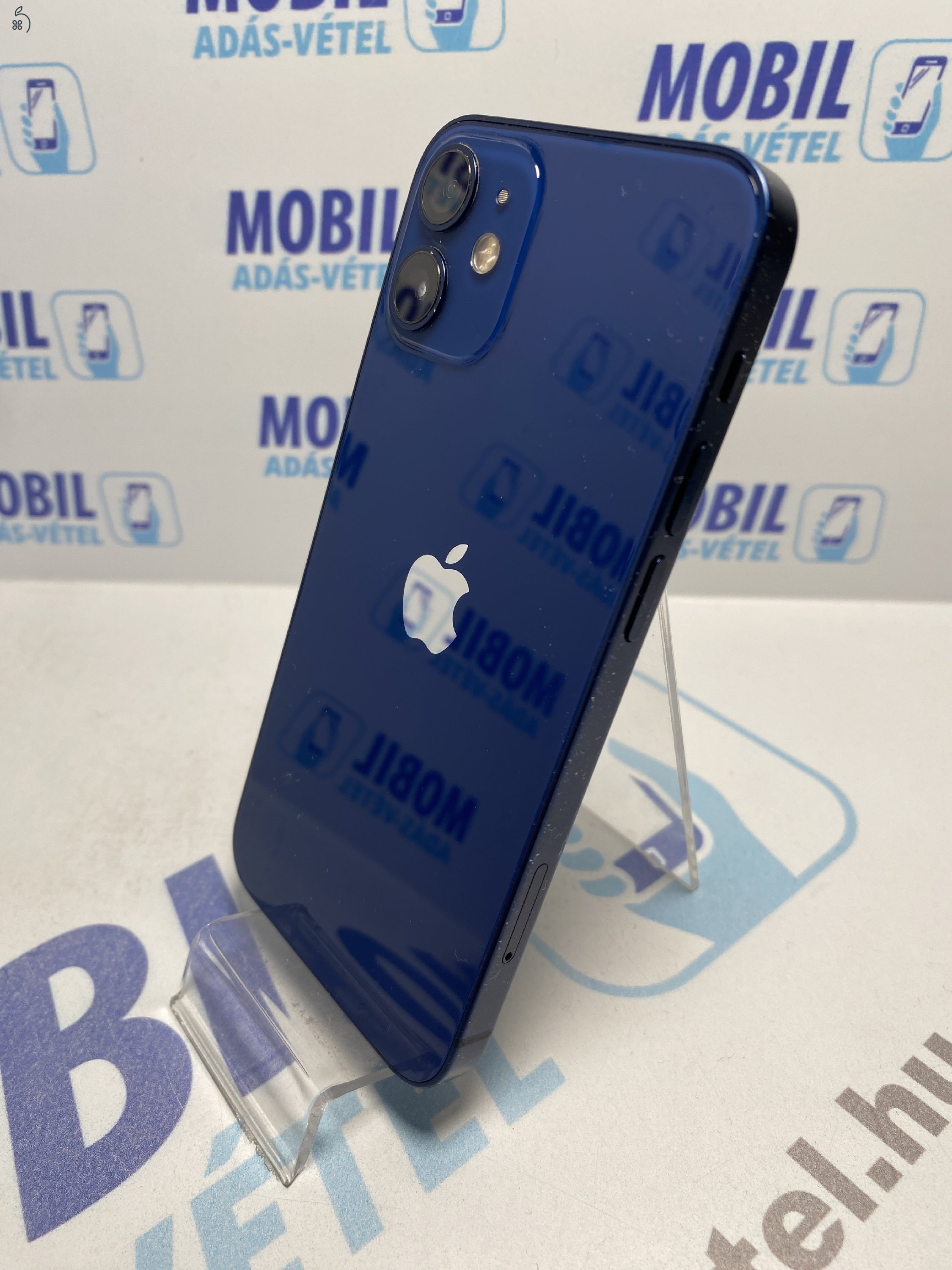  Apple iPhone 12 Mini 128 GB Blue - akku 100% - 12 hó garancia 