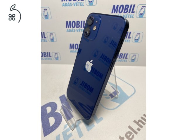  Apple iPhone 12 Mini 128 GB Blue - akku 100% - 12 hó garancia 