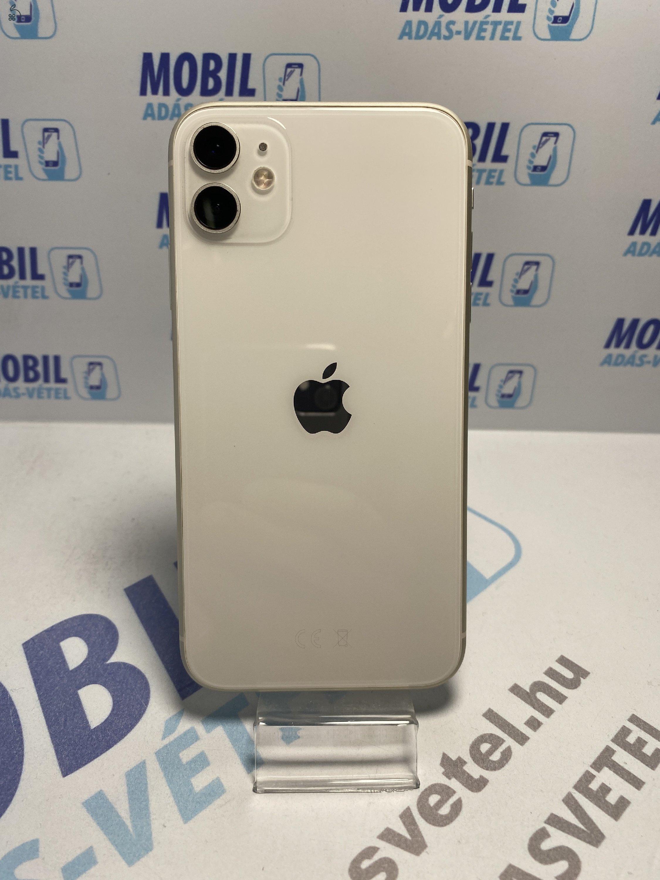  Apple iPhone 11 128 GB White - akku 100% - 12 hó garancia 