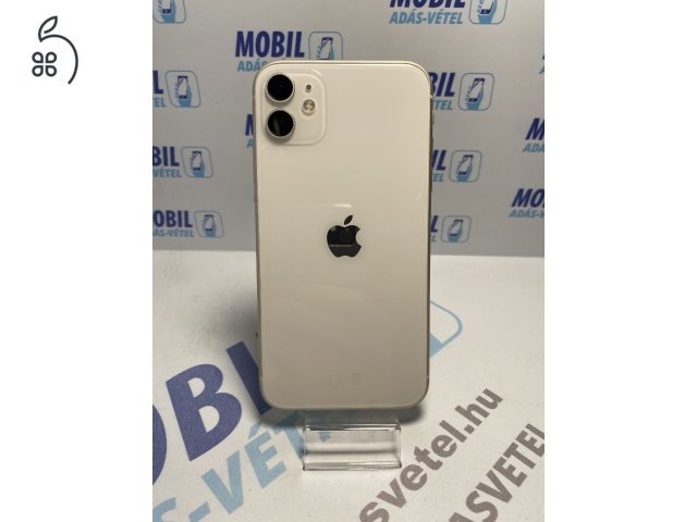  Apple iPhone 11 128 GB White - akku 100% - 12 hó garancia 