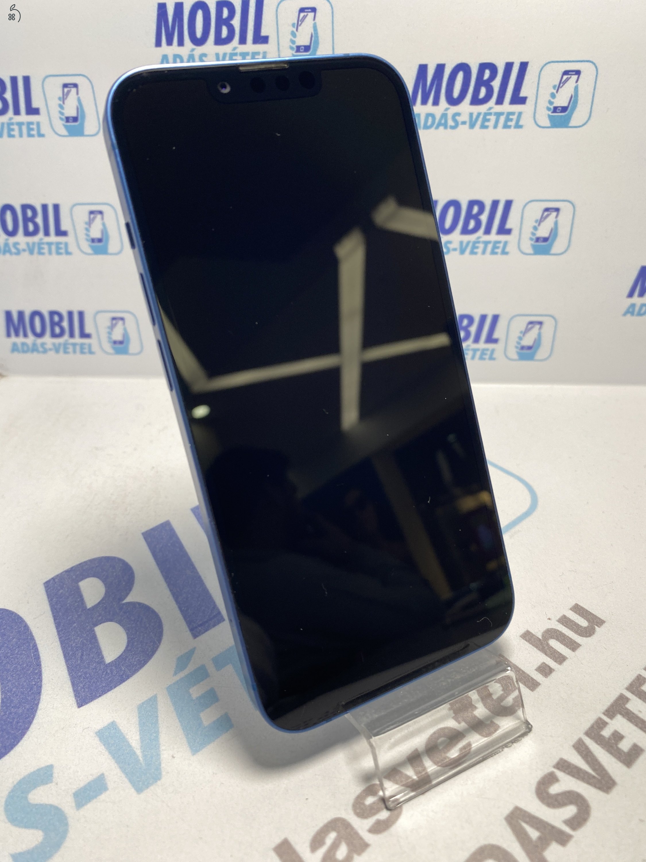  Apple iPhone 13 128 GB Blue - akku 100% - 12 hó garancia 