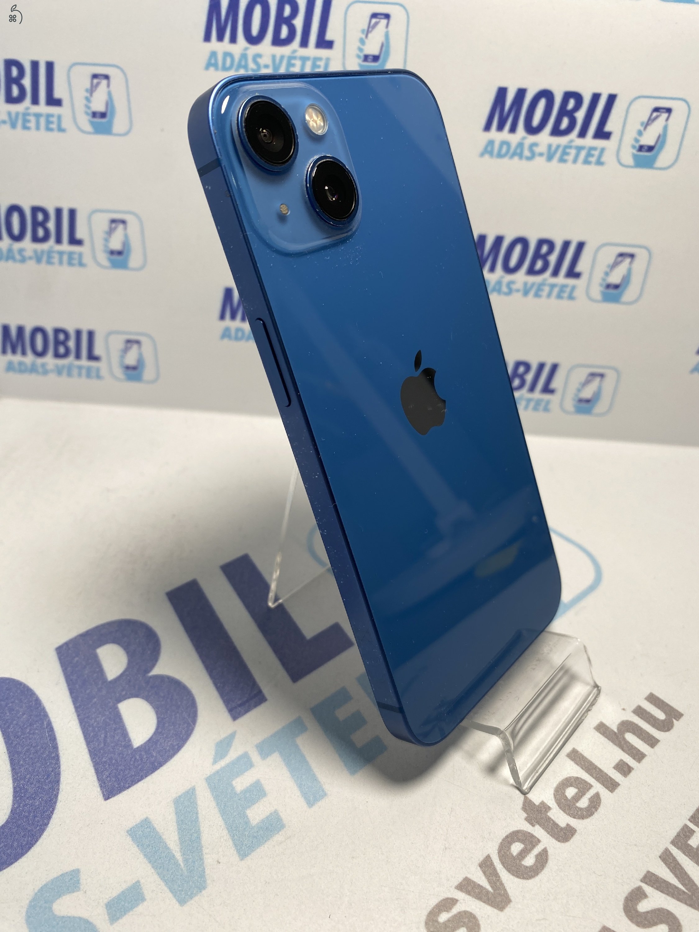  Apple iPhone 13 128 GB Blue - akku 100% - 12 hó garancia 