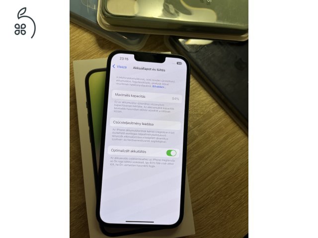 ÚJ ÁLLAPOTÚ, Iphone 14 128gb, függtlen, fekete