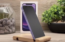 iPhone 12 Purple 128GB 2 ÉV Garanciával Számlával Aksi 100%