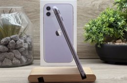 iPhone 11 Purple 128GB 2 ÉV Garanciával Számlával Aksi 100%