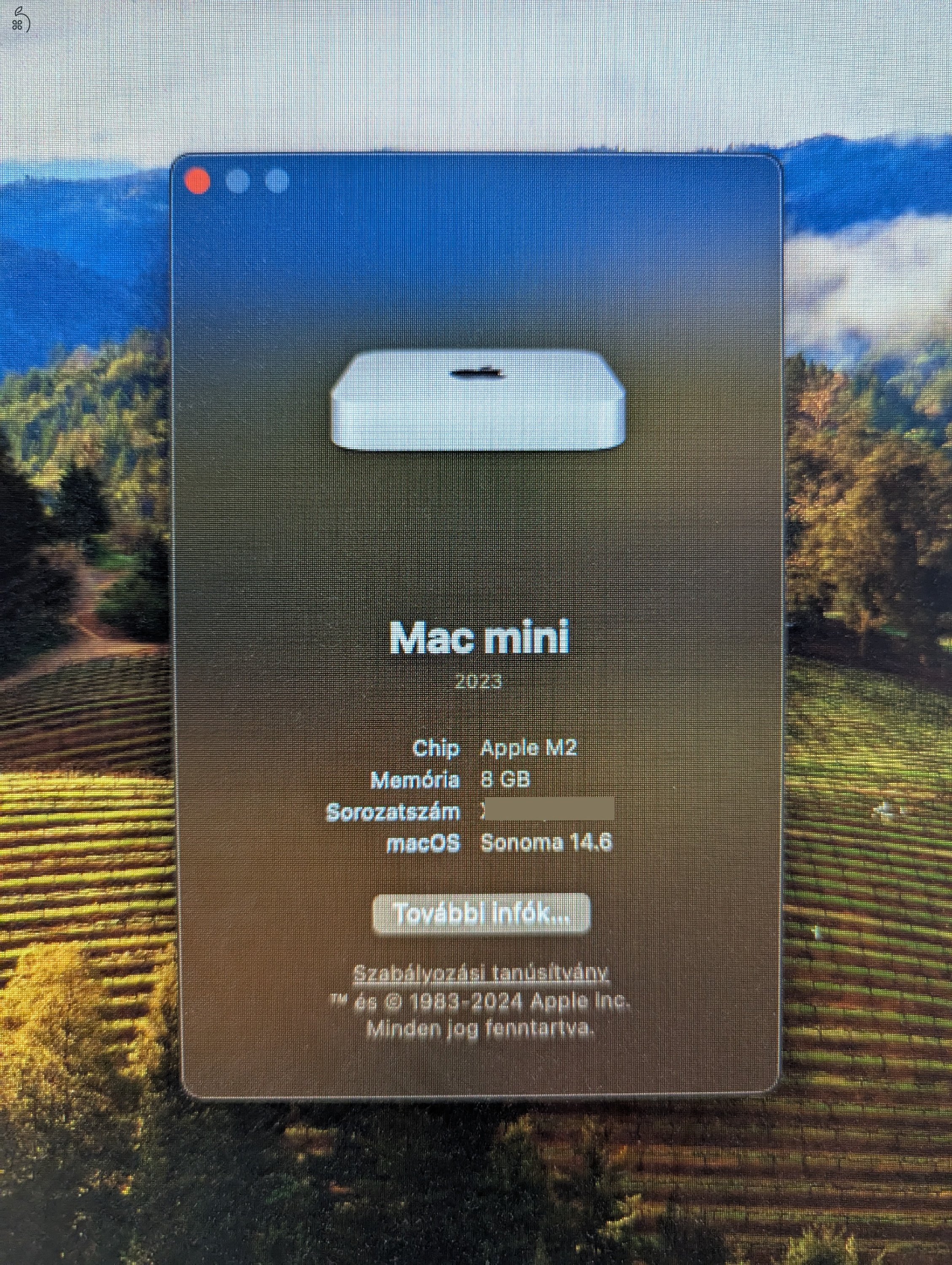 Mac Mini M2 2023 garanciális