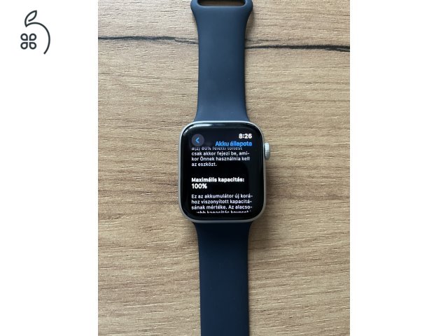 Apple Watch SE (Gen 2) 44 mm Silver - 100% akksi