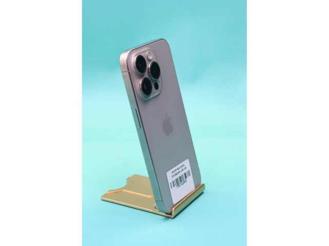 !! 1 ÉV GARANCIA !! iPhone 15 Pro Natural Titanium 128 GB – TRT1293 – 91% AKKU