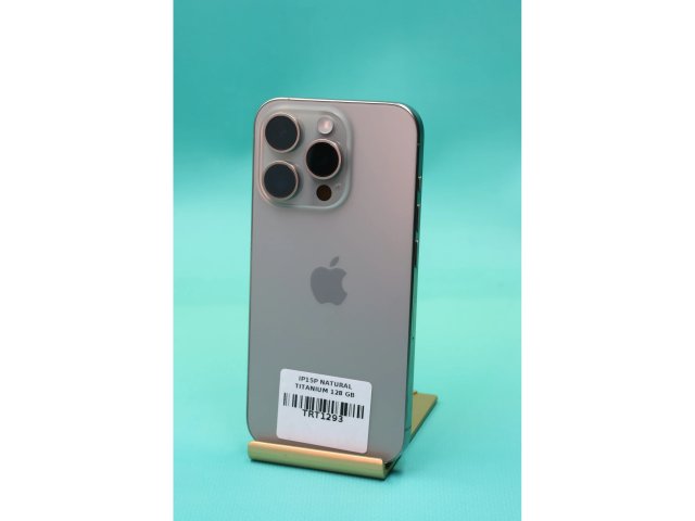 !! 1 ÉV GARANCIA !! iPhone 15 Pro Natural Titanium 128 GB – TRT1293 – 91% AKKU