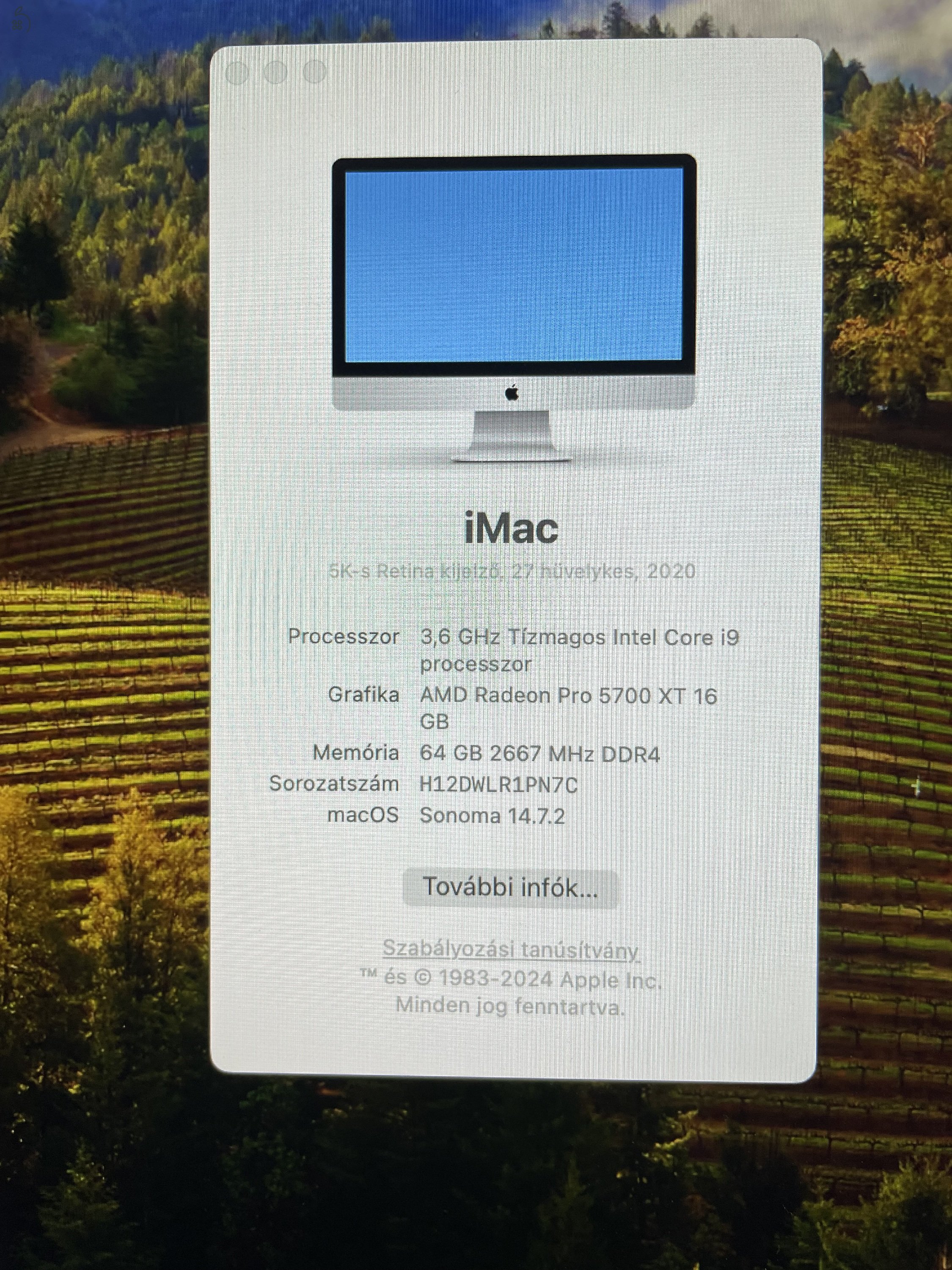 iMac 2020, 27”, Retina 5K