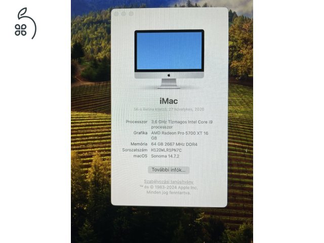 iMac 2020, 27”, Retina 5K