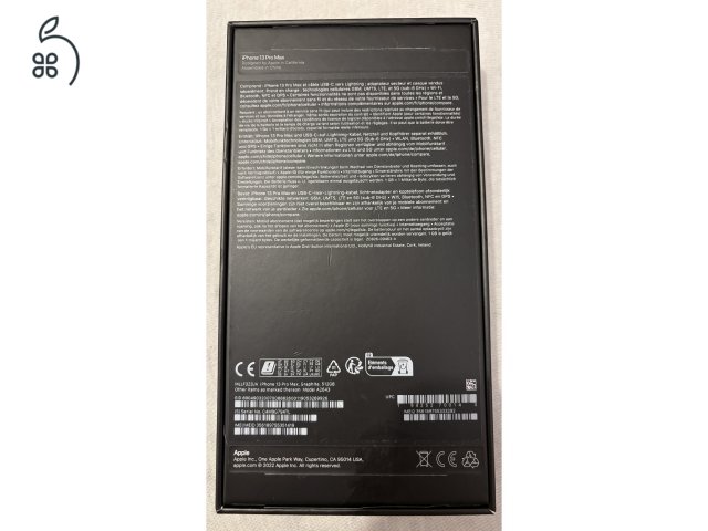 Újszerű iPhone 13 Pro Max 512 GB grafit szürke