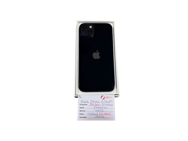 96. Apple iPhone 14 Plus - 128 GB - Fekete - Újszerű - ÚJ AKKU