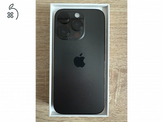 iPhone 14 Pro 128GB Space Black, 3mk fekete tokkal