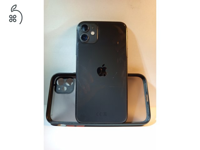 Iphone 11 Fekete 64 GB + ajándék tok