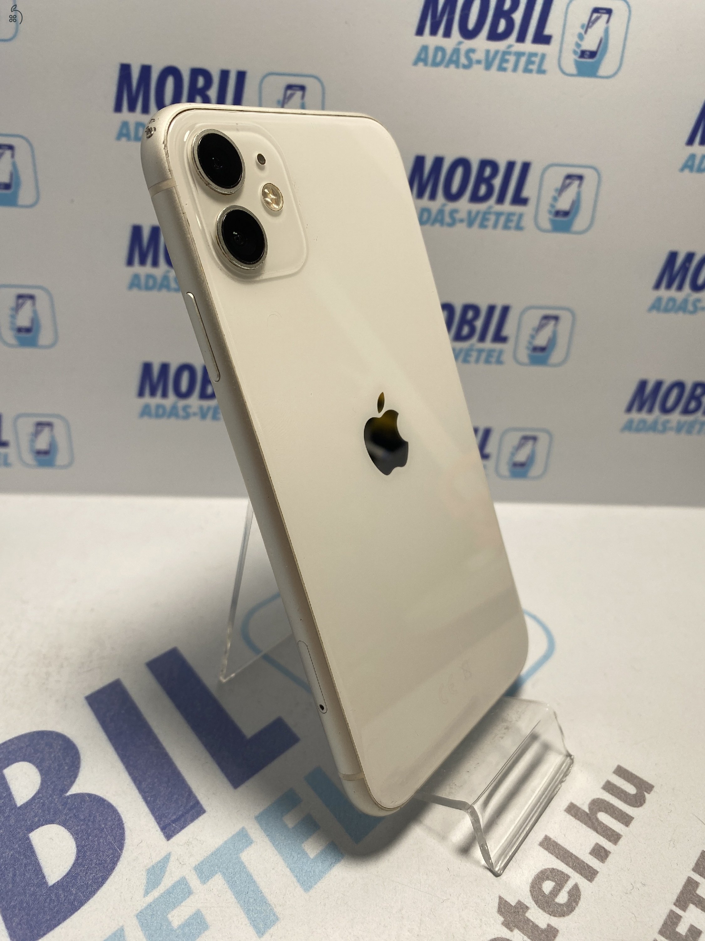 Apple iPhone 11 64 GB White  - Yettel - akku 100% - 12 hó garancia