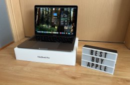 2019 MacBook Pro 13 TB / i5 2.4 GHz / 8GB / 256GB SSD / Magyar / Space Gray / Új Aksival ! ! !