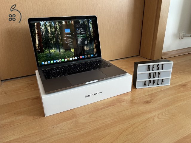 2019 MacBook Pro 13 TB / i5 2.4 GHz / 8GB / 256GB SSD / Magyar / Space Gray / Új Aksival ! ! !