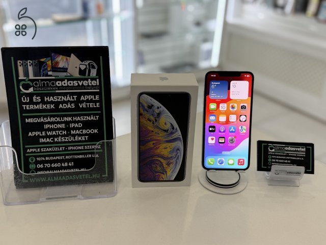 iPhone XS Max 64GB Független Újszerű/1-3 hónap gar./Akku 100%/p4033