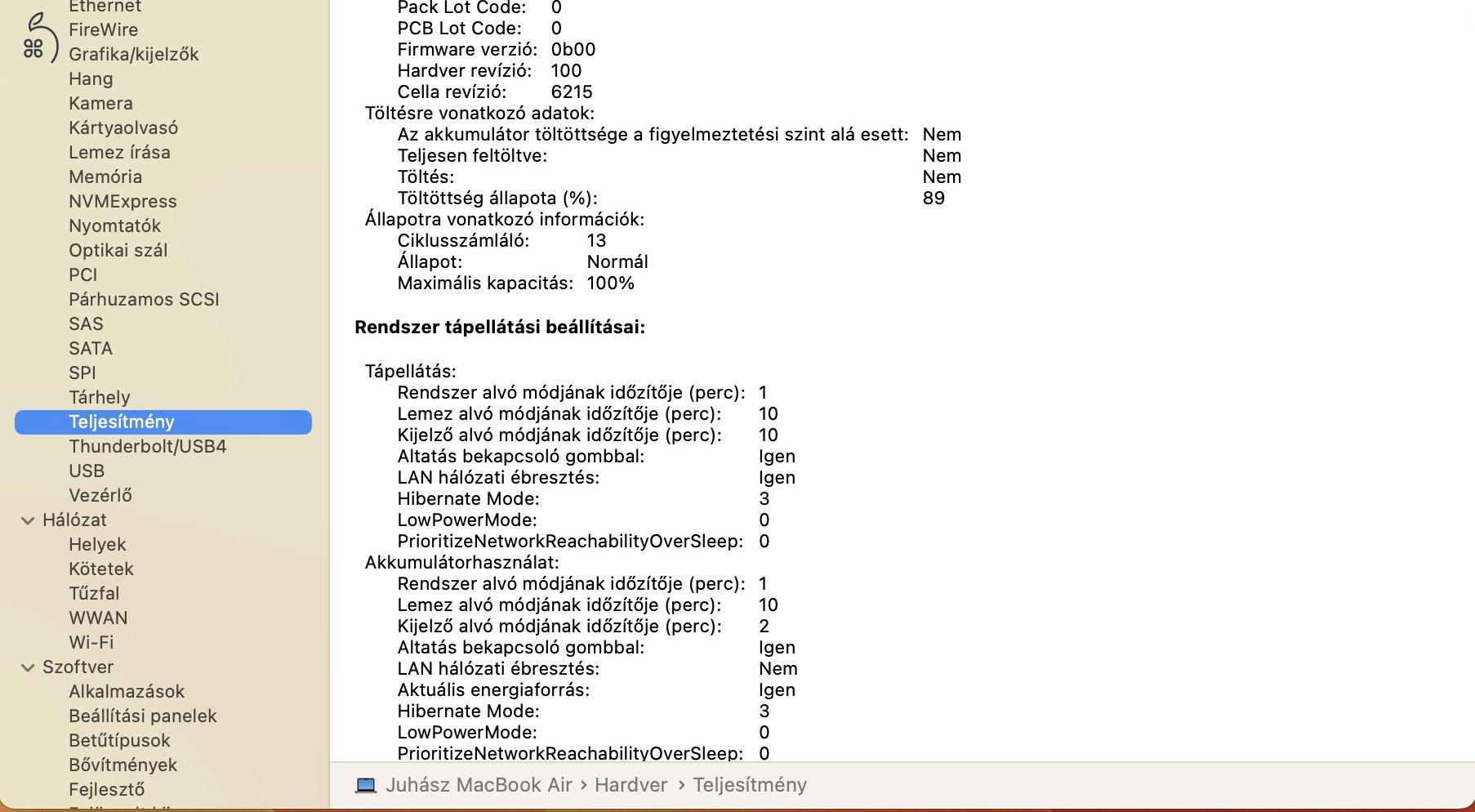 Macbook Air 13” M2 asztroszürke