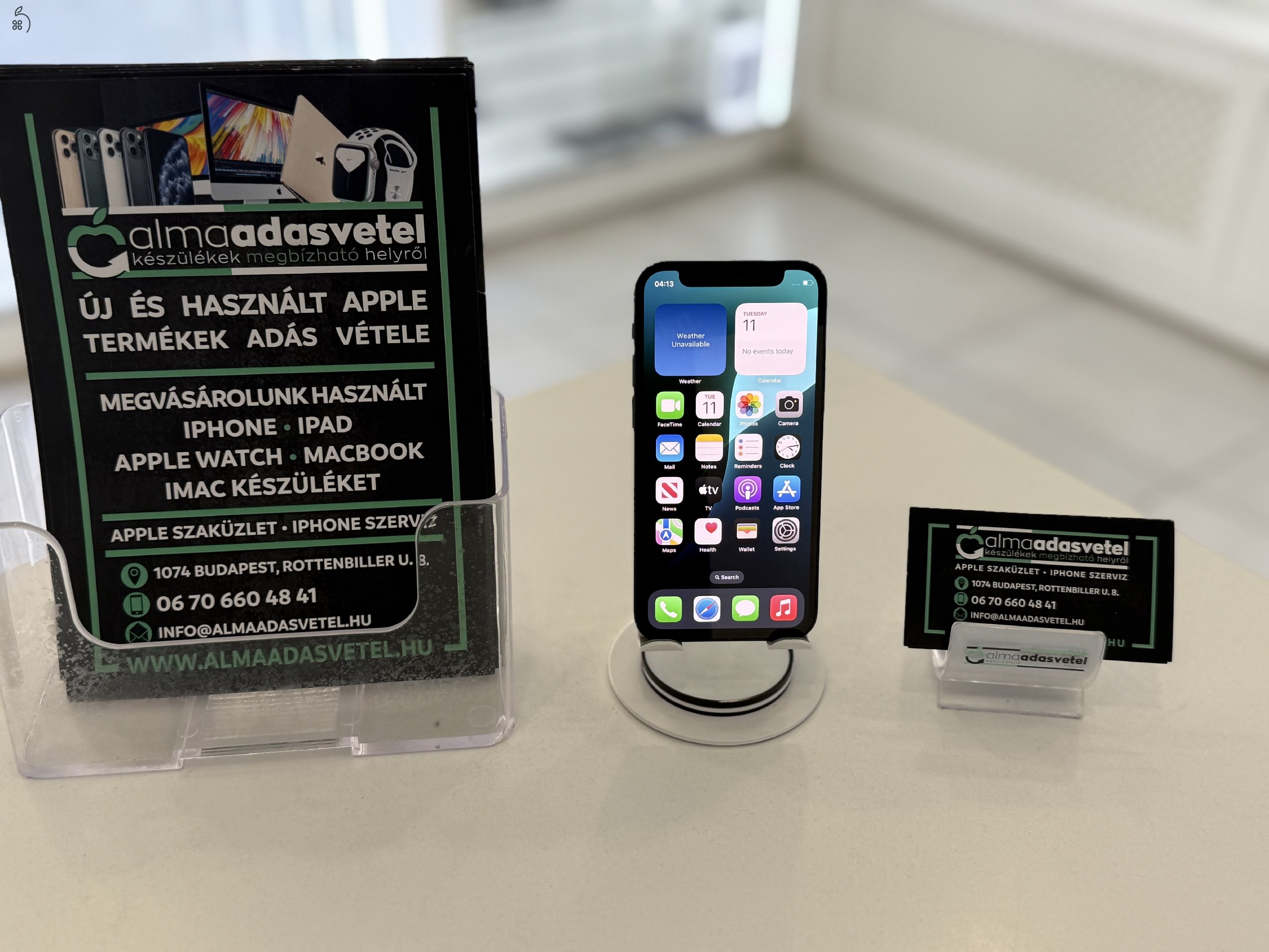 iPhone 12 Mini 64GB Független Használt/1-3 hónap gar./Akku 100%/p4037