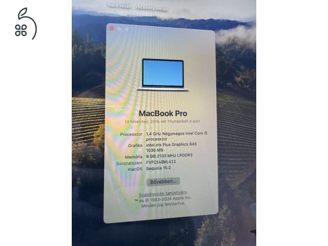 Apple MacBook Pro 13-inch 2019 i5 128GB 8GB