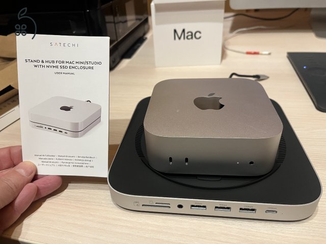 SATECHI Állvány és hub Mac Mini/Studióhoz NVMe SSD-házzal (2025.01.18. vétel)